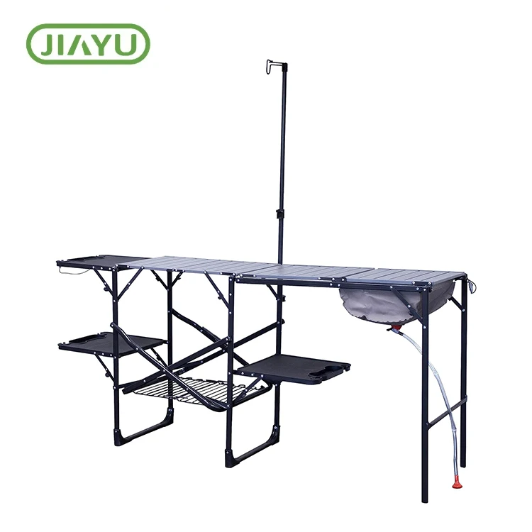 11 Portable flappbar Aluminium Camping Dësch