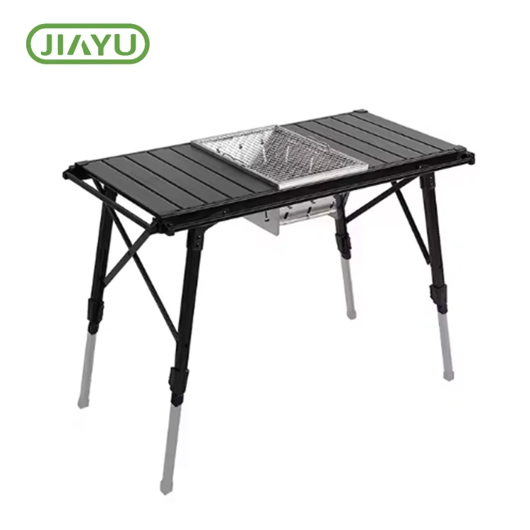 Upassbar Folding Camping BBQ Dësch
