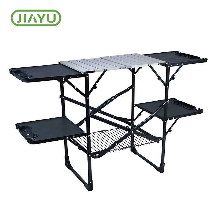 Portable ausklappbare Aluminium Camping Dësch